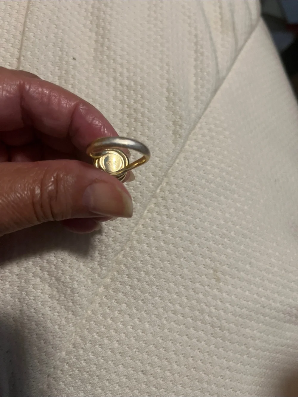 Gold Pearl Dome Statement Ring - Women Jewelry